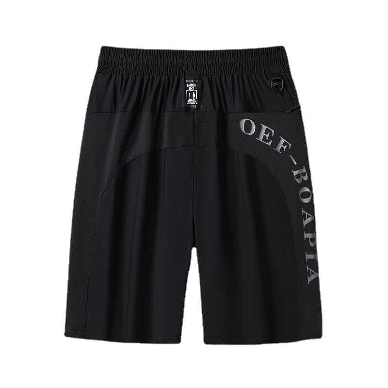 "Ergonomiske sportsshorts, elastisk snørebelte, sommerlig design, lett stoff, ideell for utendørs aktiviteter."