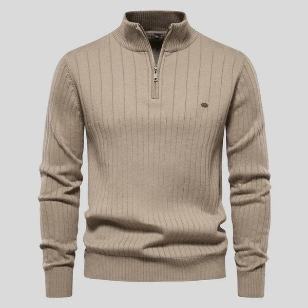 MASON - Sweater with half zipper