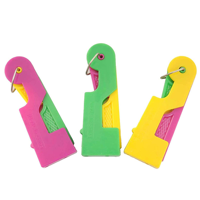 Fargerik automatisk nåletråder i plast for enkel sying. Kompakt og brukervennlig. Perfekt for håndarbeidsentusiaster.