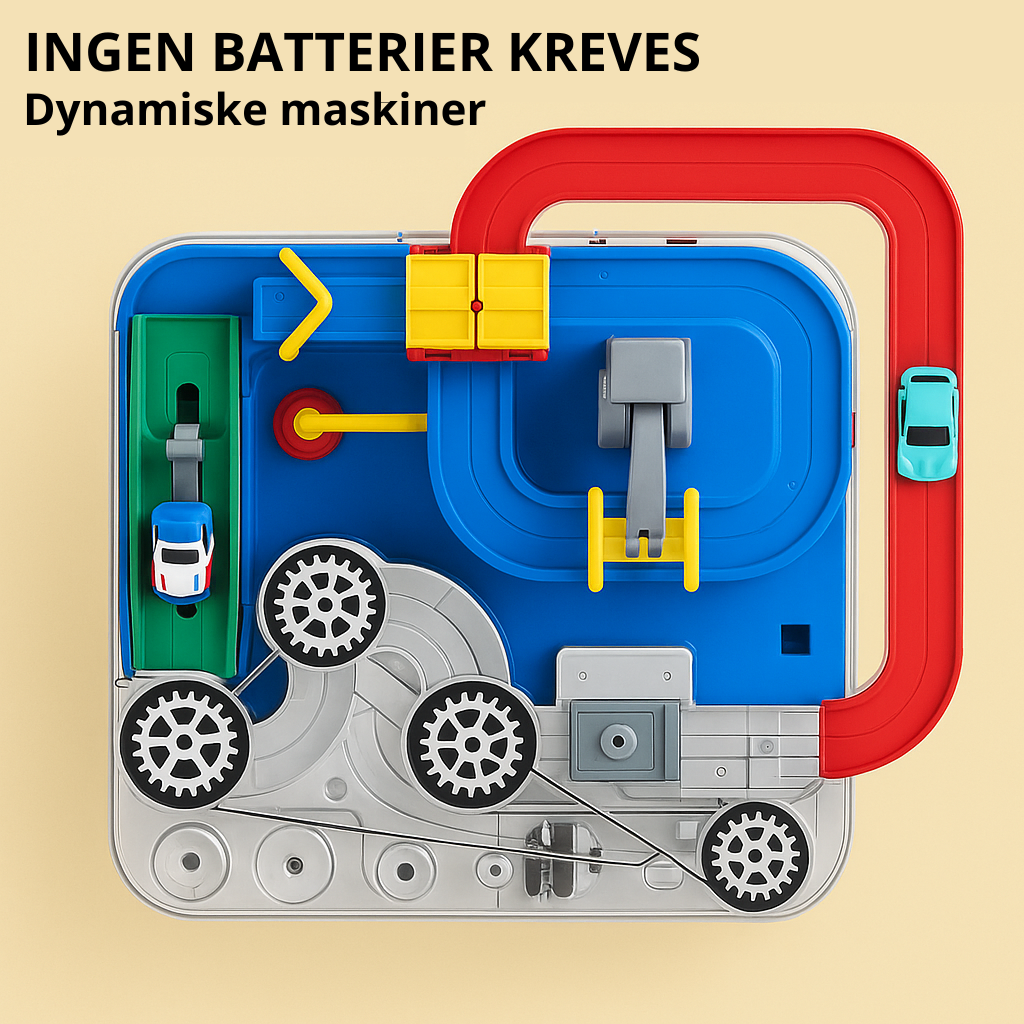 "Fargerik lekebil for barn, Car Adventure™, forbedrer kognitive ferdigheter, tilgjengelig i lyse farger som blå og rosa."