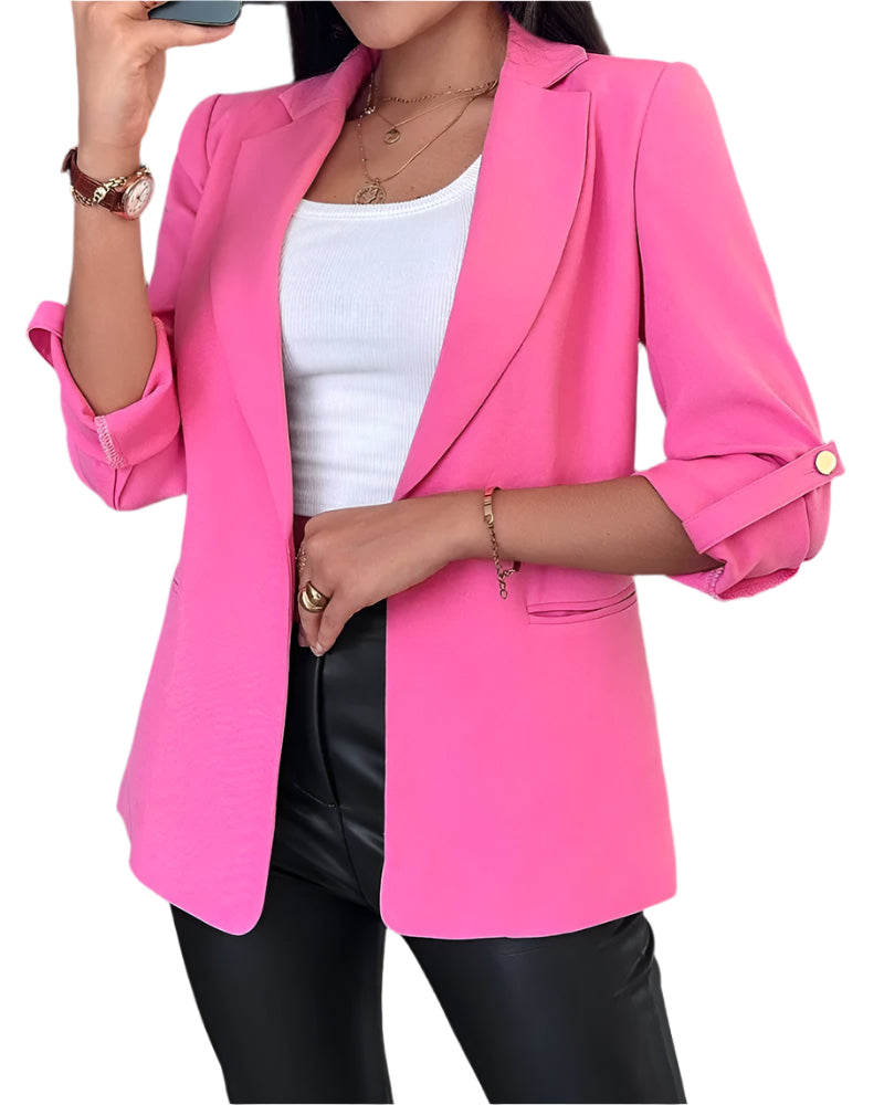 Elegant figurnær cardiganblazer for kvinner. Tidløst design som passer både til formelle og uformelle anledninger.