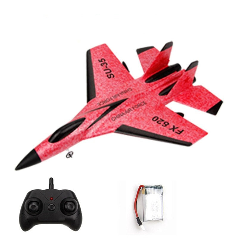 Fjernstyrt kampflymodell klar for takeoff, RC-fly av EPP-materiale, robust leketøy for utendørs bruk