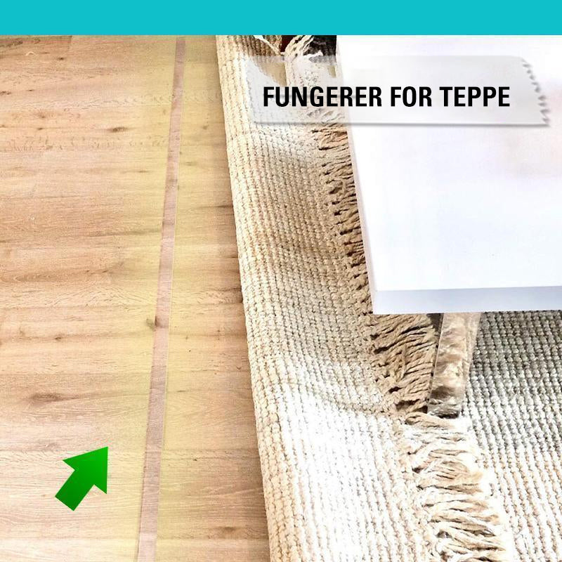 "Gjennomsiktig, gjenbrukbar nano dobbeltsidig tape festet til diverse overflater. Perfekt for fleksibel hjemmebruk."
