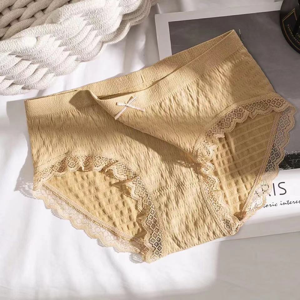 "Grafén bomullstruse, pustende og komfortabel med elastisk søm, i delikat pastellfarge med honeycomb-struktur."
