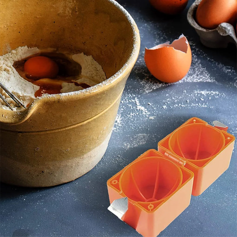 "Håndholdt eggehvitesseparator med ergonomisk design, kubeformet, lett å bruke for effektiv eggåpning på kjøkkenet."