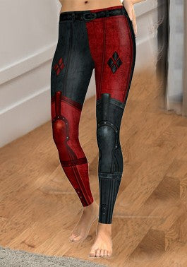Stilig Harley Quinn kvinnekostyme, en superhelt drakt perfekt for Halloween, karneval og cosplay arrangementer.