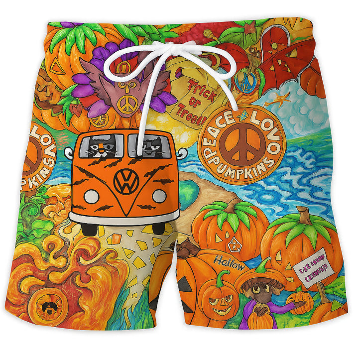 Trendy herre badetøy: justerbare badebukser med fargerikt graffiti print, perfekt for sommeren.