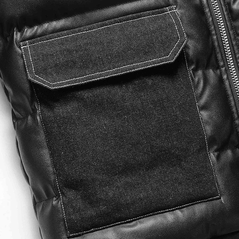 Funksjonell herre høstjakke med mange store lommer og robust design for utendørsaktiviteter.