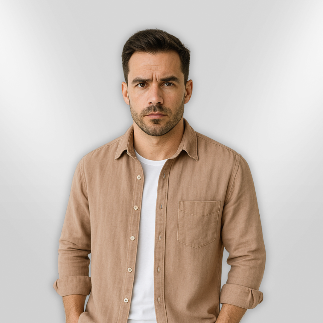 Lett herre chemise for sommerdager, tilbyr uovertruffen komfort og avslappet, stilfull look.