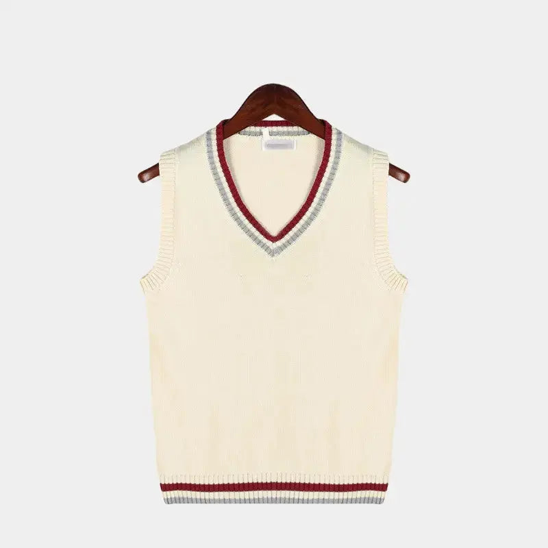 Komfortabel herre ermeløs topp, ideell for vår og sommer. Gir en avslappet, elegant old money look.