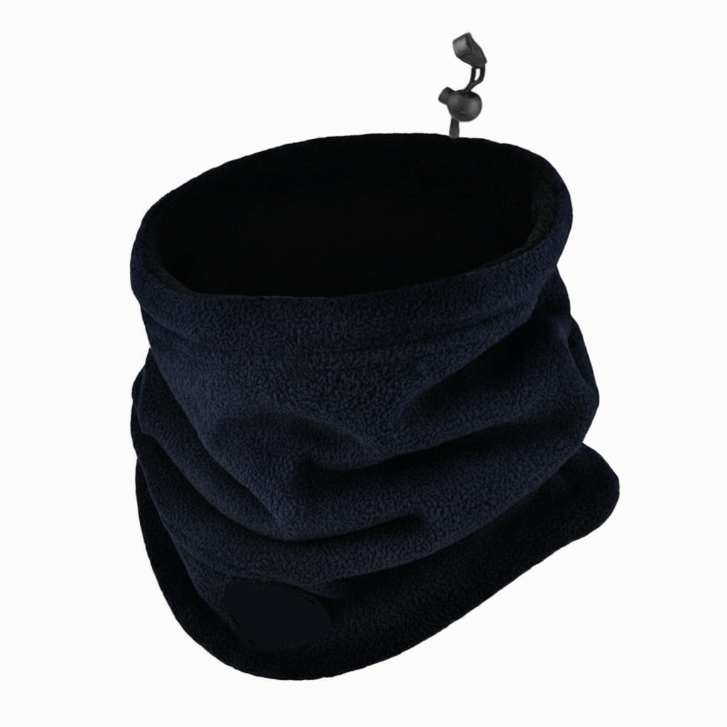 Varm herre fleece halsvarmer for optimal komfort og beskyttelse mot vind på fjellturer og ski.