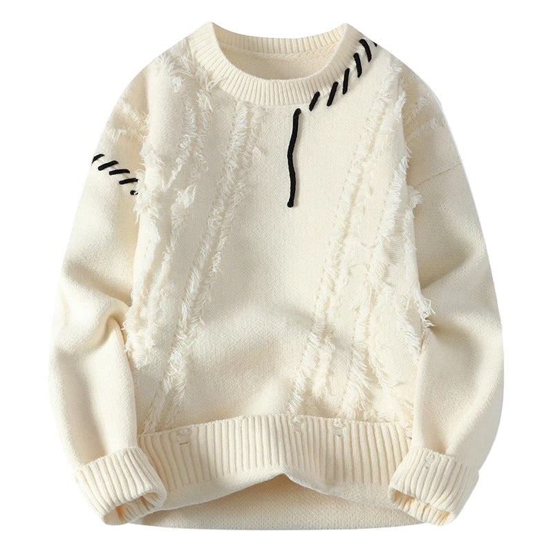 Herre genser med moderne design og komfortabel passform for hverdagsbruk. Stilfull pullover for høst og vinter.