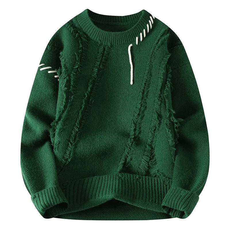 Myk herregenser i moderne stil, perfekt for casual look. Komfortabel pullover for lagpålag og hverdag. Vintermote.