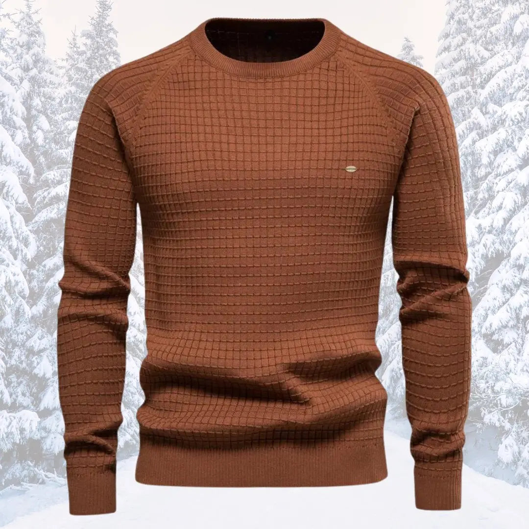 Herregenser i myk bomull, minimalistisk og behagelig for daglig bruk.