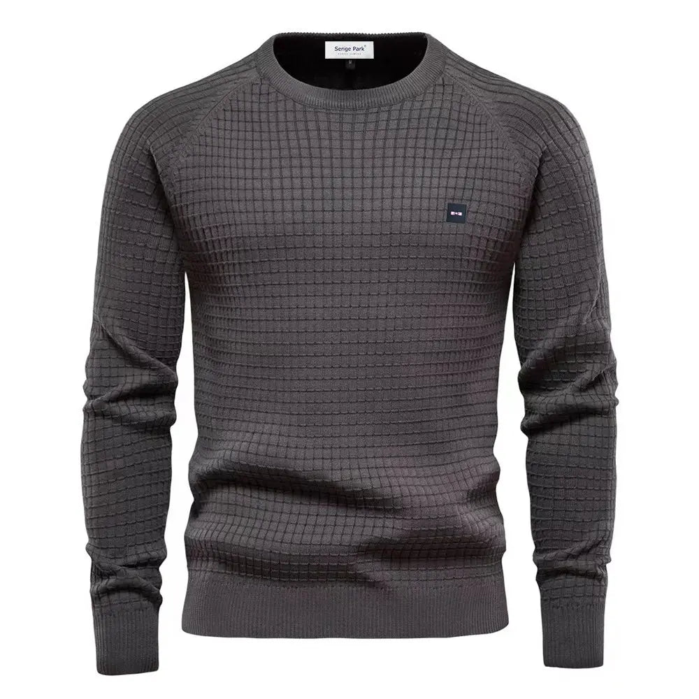 Smart casual herretrøye, pustende og behagelig for menn.