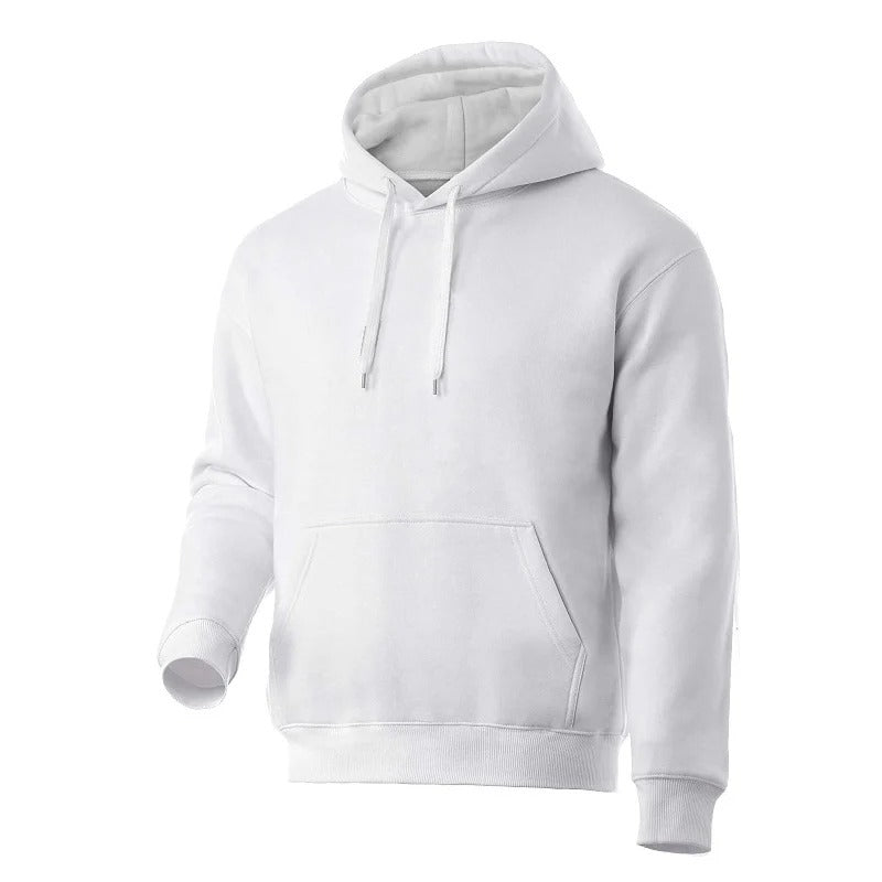 Mann iført grå oversize hettegenser, avslappet og komfortabelt antrekk for fritid og en kul stil.