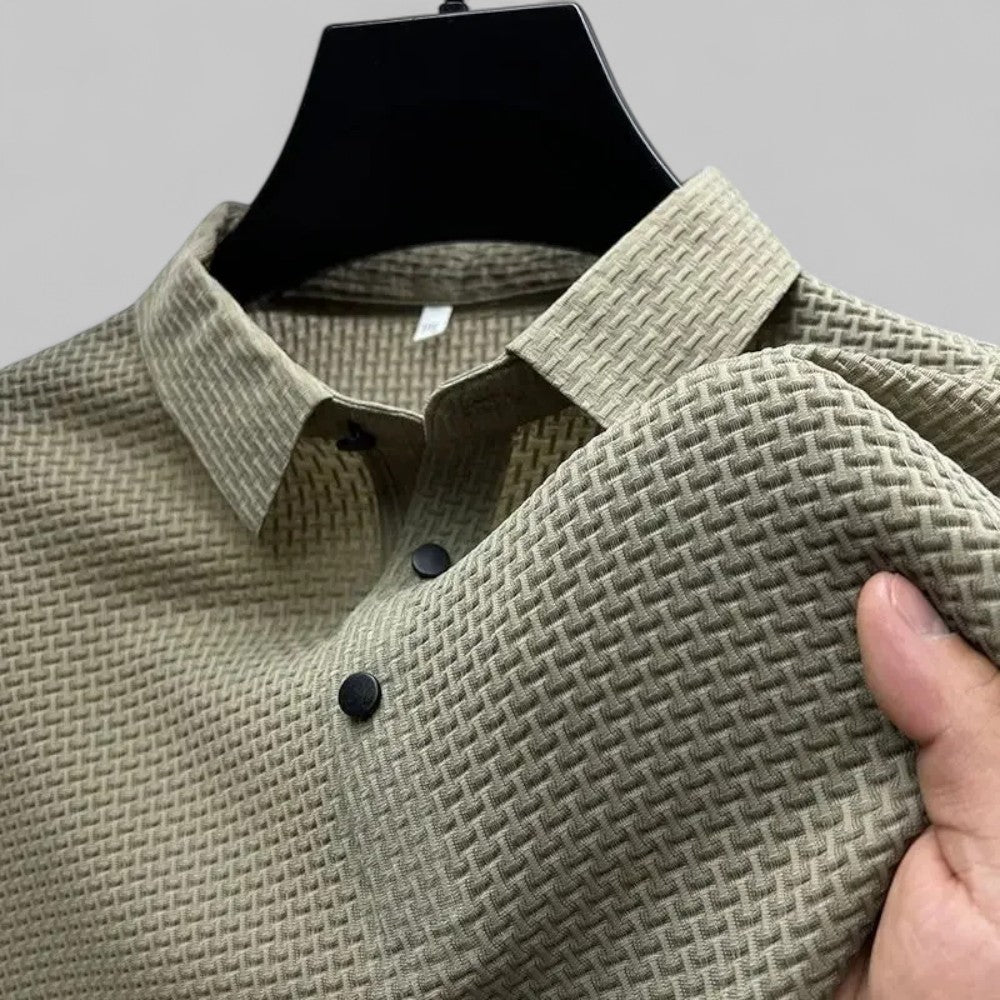 Menns kortermet polo t-skjorte, allsidig for casual bruk, stil, og komfortabel som sommerklær.
