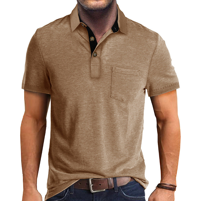 Allsidig herre poloshirt, en klassiker for vår, sommer og fritid.