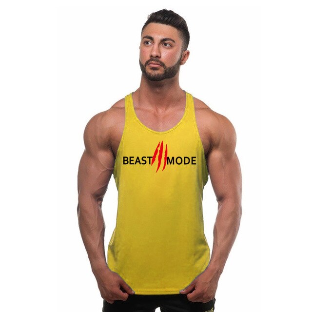 Herre treningssinglet i pustende stoff for gym og aktivitet. Optimal komfort og stil.