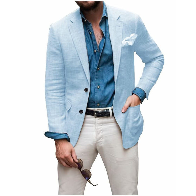 Lett og komfortabel herreblazer, perfekt for menn som søker avslappet, men stilfull hverdagsmote.
