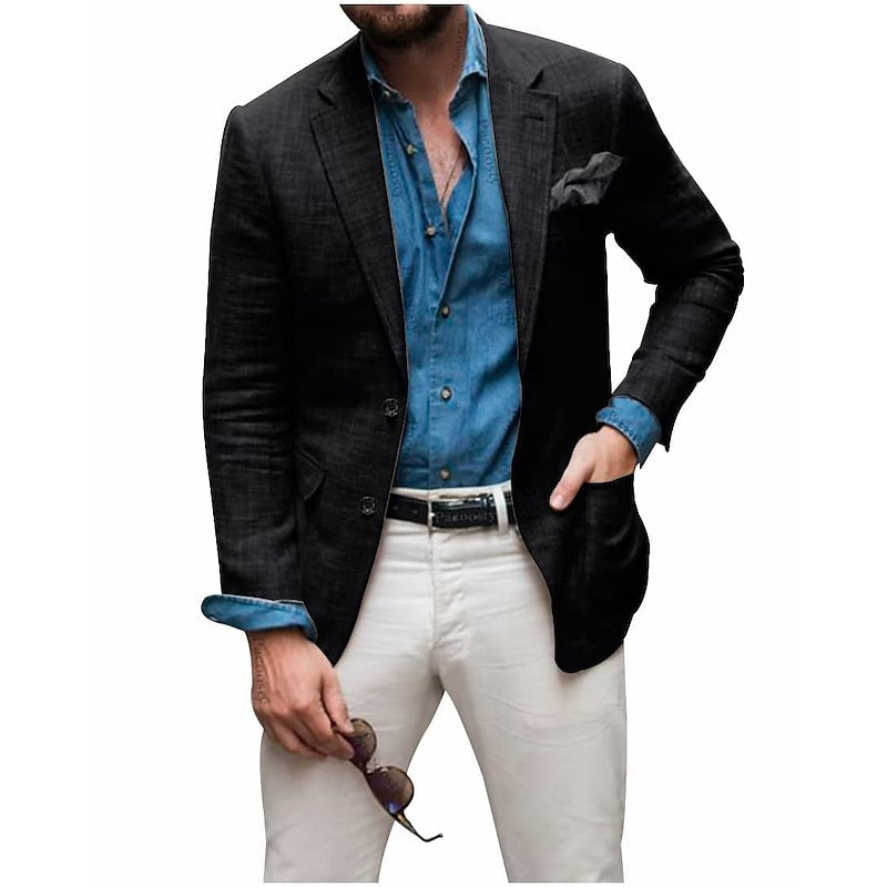 Elegant uformell herreblazer for kontorstil eller helgeantrekk. Moderne og lett å kombinere.