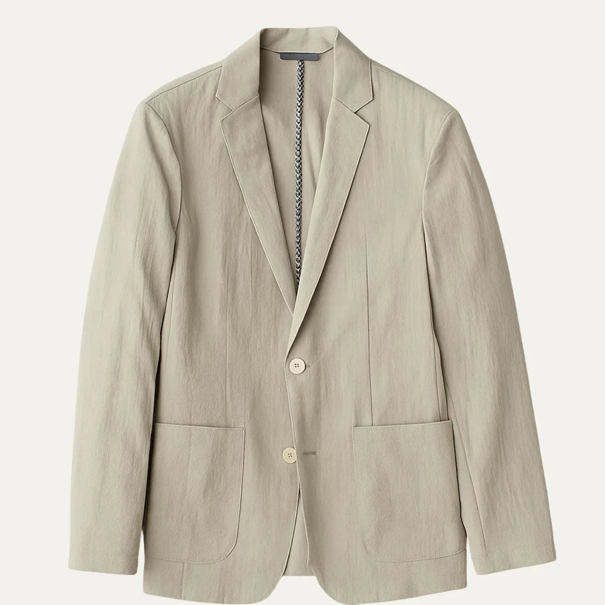 Skreddersydd herreblazer i klassisk design, ideell for kontoret, møter og formelle anledninger.