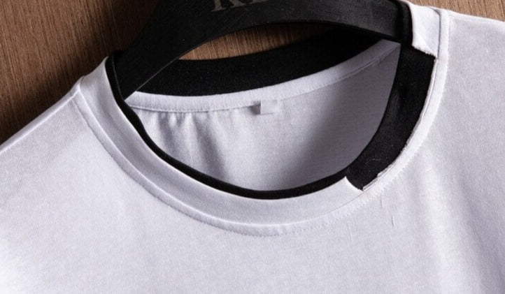 Løs passform oversized bomullst-skjorte for herre; trendy, komfortabel, for moderne mote.