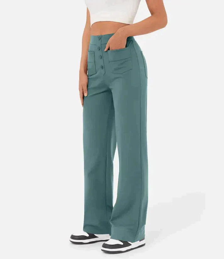 Freya™ - Elastic everyday pants with high waist for women