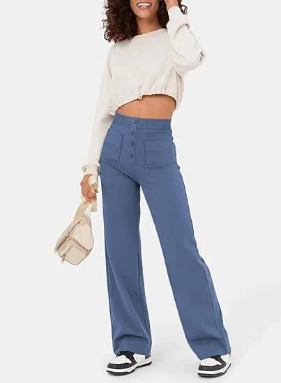 Freya™ - Elastic everyday pants with high waist for women