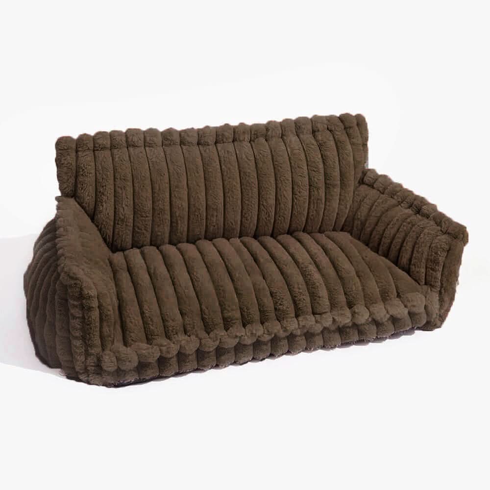 Premium hundesofa med avtakbart, vaskbart trekk og hevet kant. Hygienisk og komfortabel soveplass.