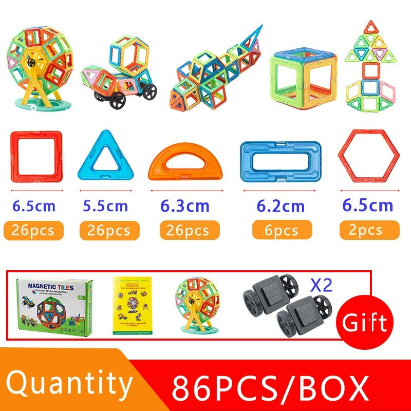 Magnetic Building Blocks for Children - Creative Play and Learning