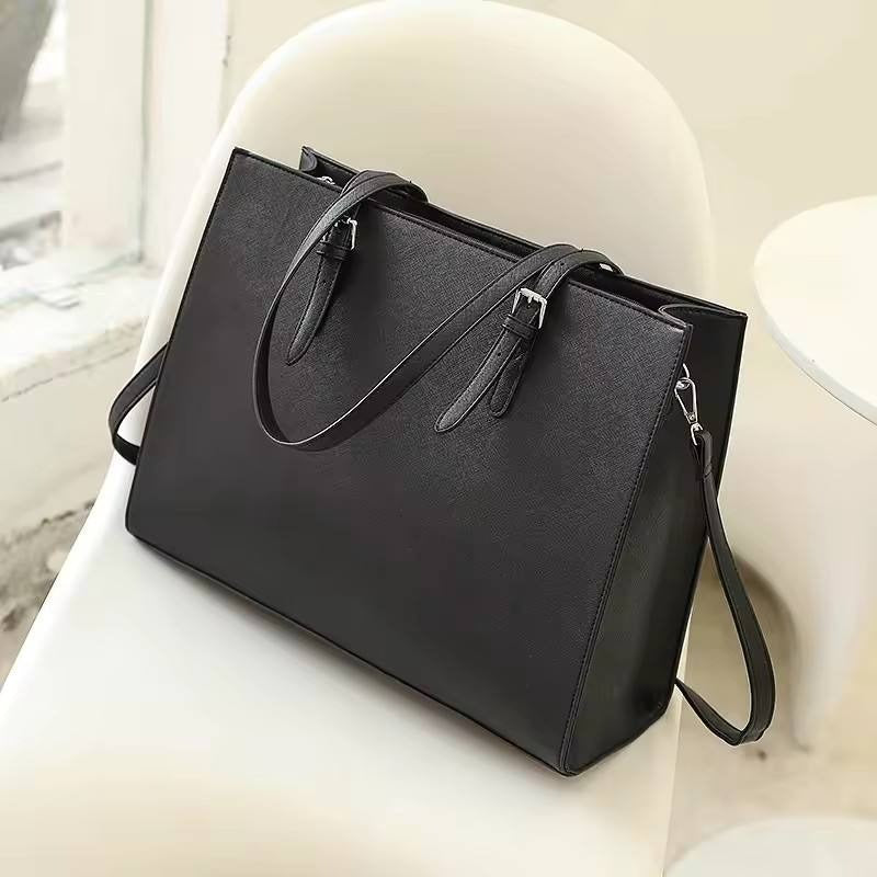 Waterproof PU leather laptop bag for women