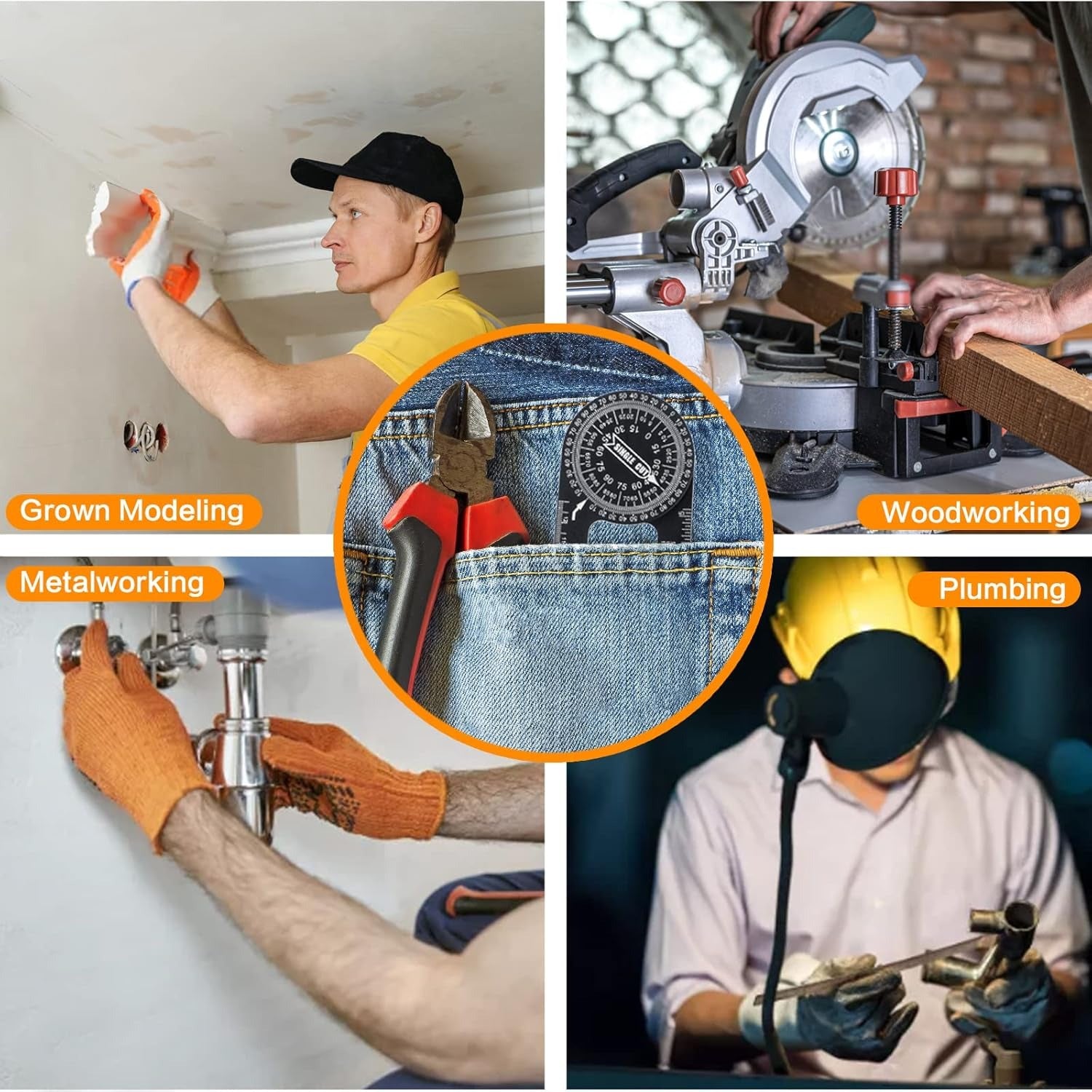 Miter Saw Angle Gauge - Precise Measurement for Carpentry Work