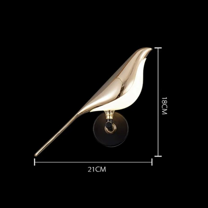 Modern Wall Lamp | Bird-Shaped Design