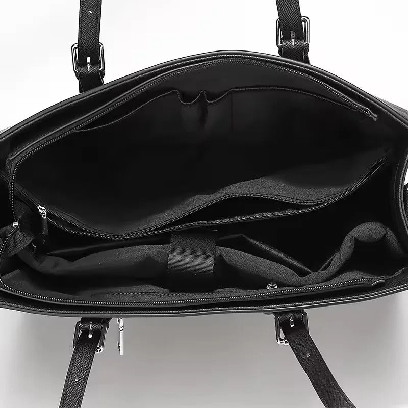 Waterproof PU leather laptop bag for women