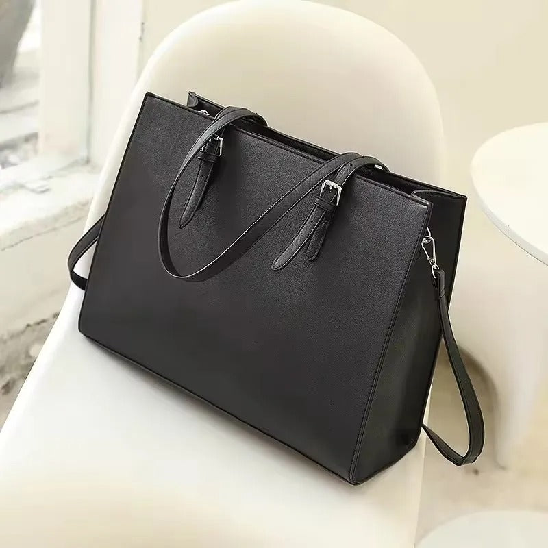 Waterproof PU leather laptop bag for women