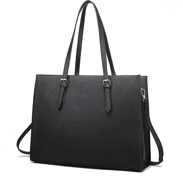 Waterproof PU leather laptop bag for women