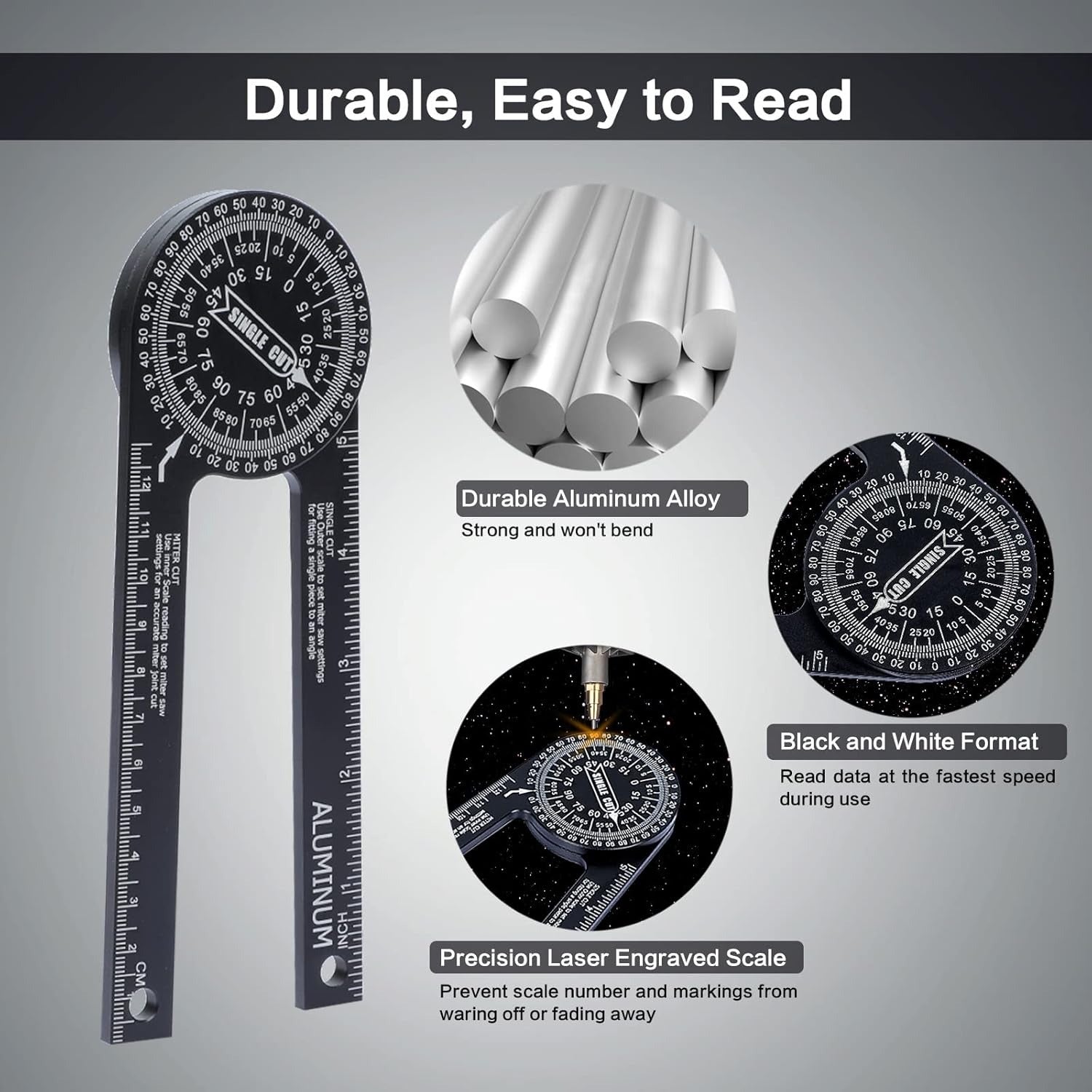 Miter Saw Angle Gauge - Precise Measurement for Carpentry Work