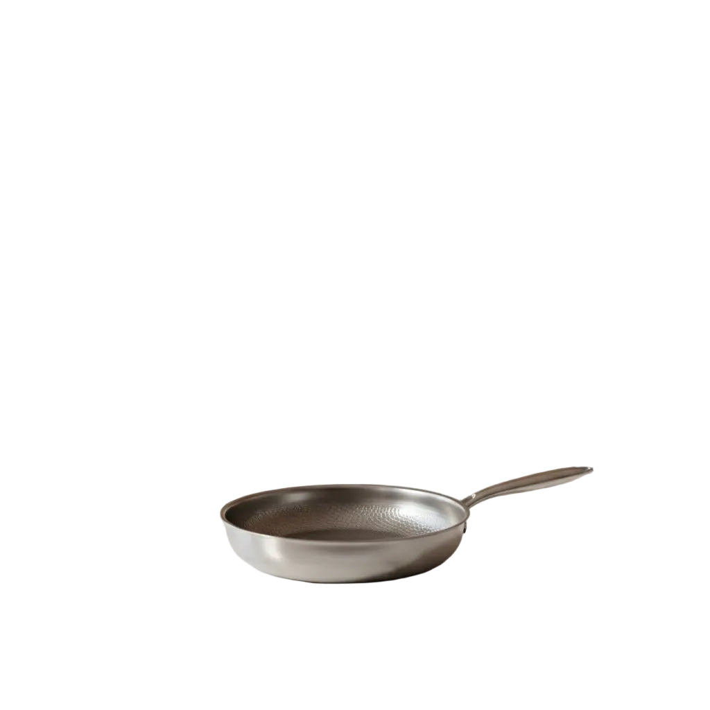 Induksjons stekepanne med håndhamret design, titan nonstick belegg for enkel matlaging.