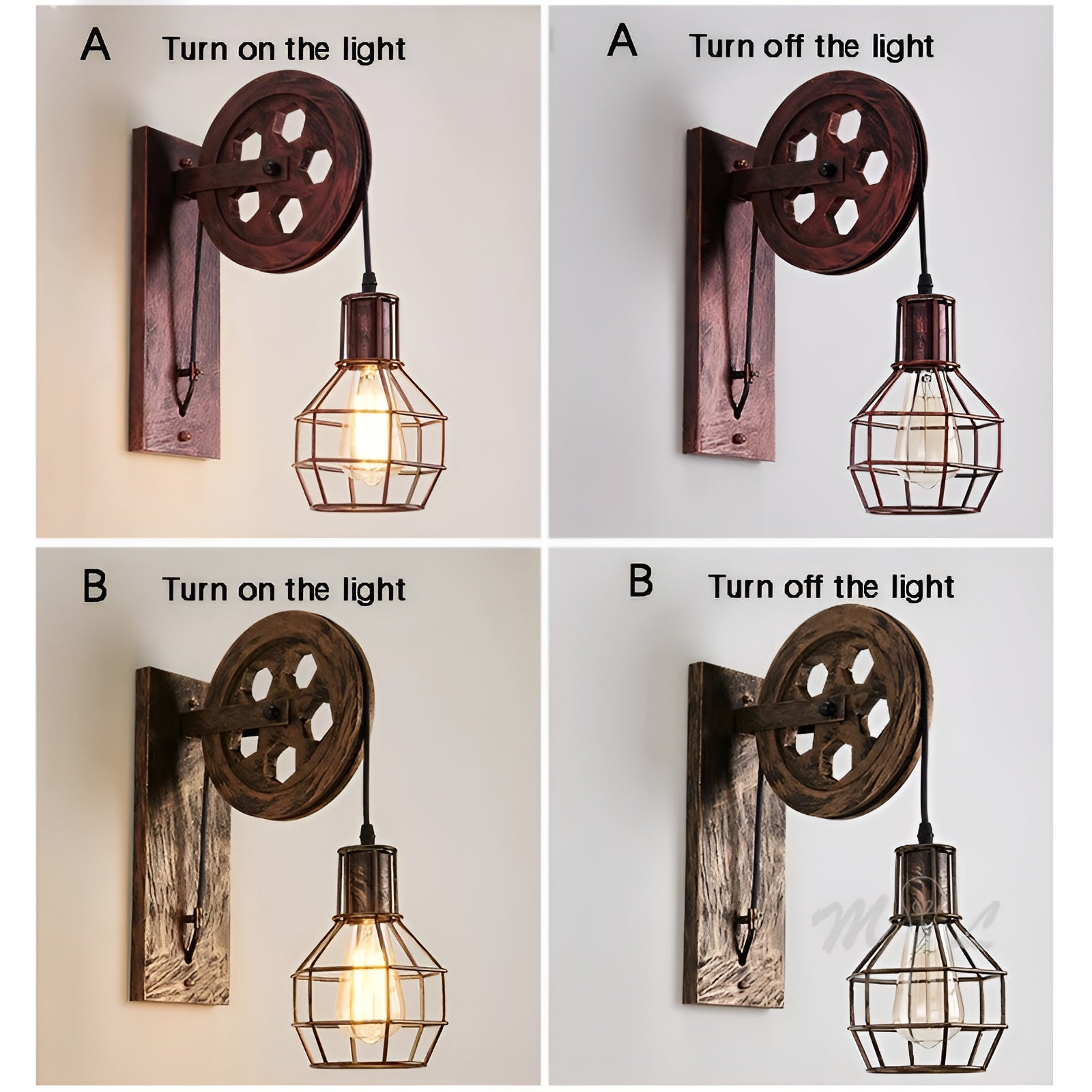 Robust industriell LED vegglampe i sort finish. Moderne og energieffektiv belysning for stue og kontor.