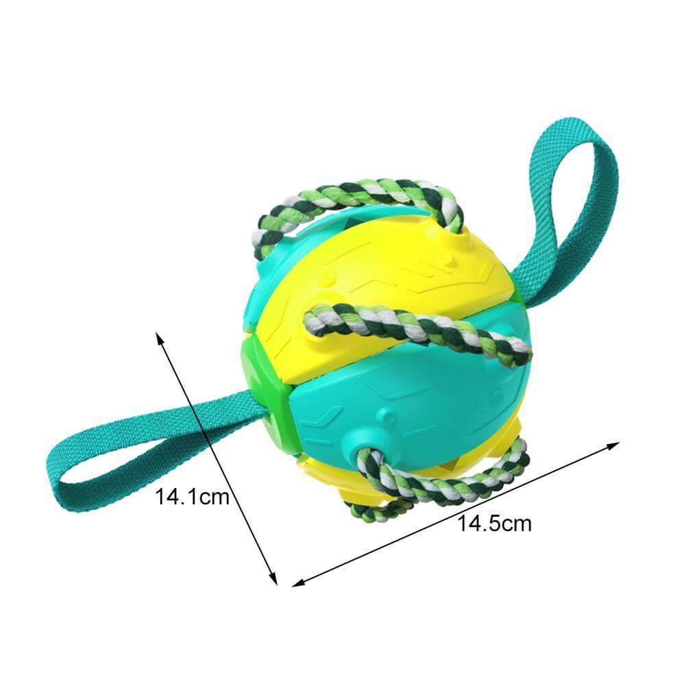 Fargerik interaktiv frisbee ball hundeleke. Solid tyggeleke for lek, trening og utendørs aktivitet for hund.