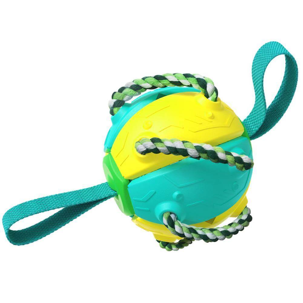 Ny interaktiv frisbee ball hundeleke. Designet for engasjerende utendørs lek og tygging for hunden.