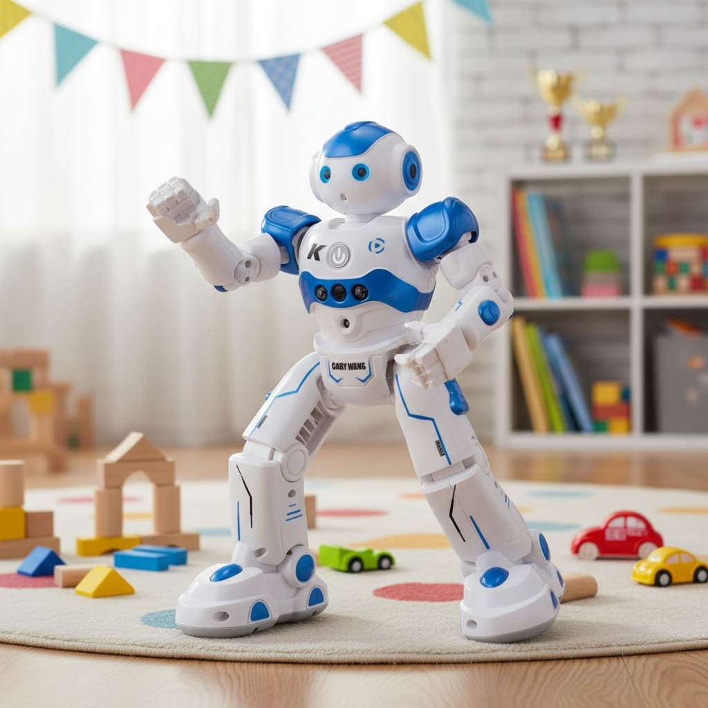Pedagogisk programmerbar robot som læringsleke, perfekt gave til utvikling av barn.