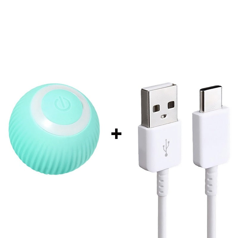 Interaktiv smart katteleke med bevegelsesaktivert gravitasjonsball for engasjerende lek