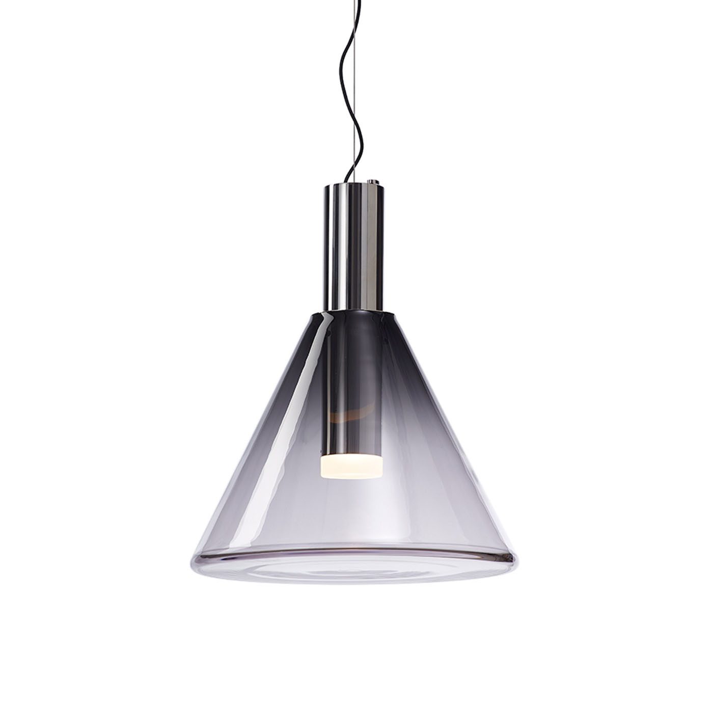 "Isabel Collection pendellampe med ventilert design, diffus lys, sfærisk form, justerbar kabel, elegant takbelysning."