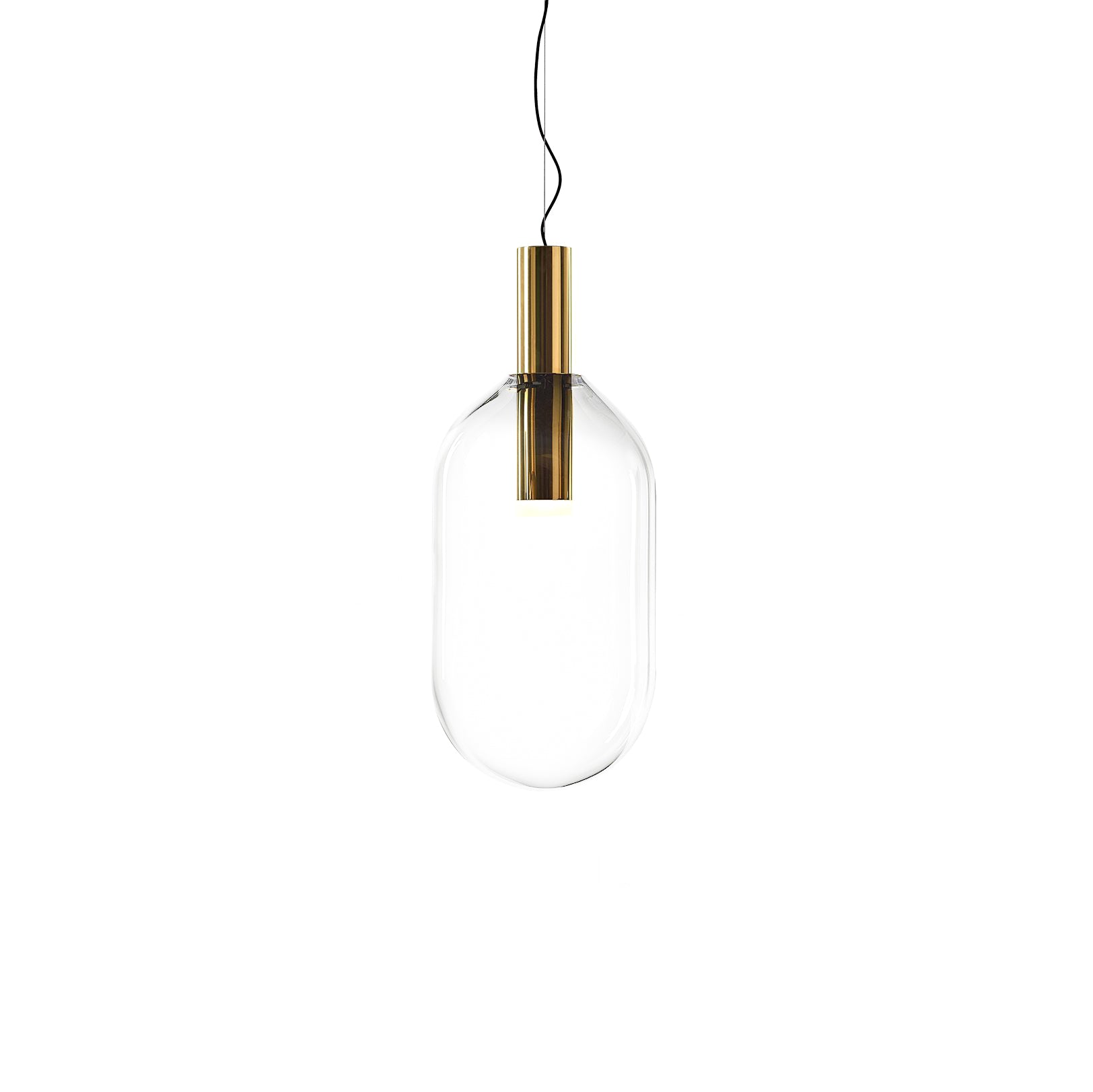 "Isabel Collection pendellampe med ventilert design, diffus lys, sfærisk form, justerbar kabel, elegant takbelysning."