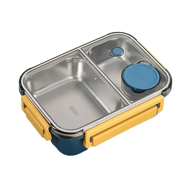 Bærbar lunsjboks i rustfritt stål, bento stil termos for varm/kald mat, isolert matboks for voksne