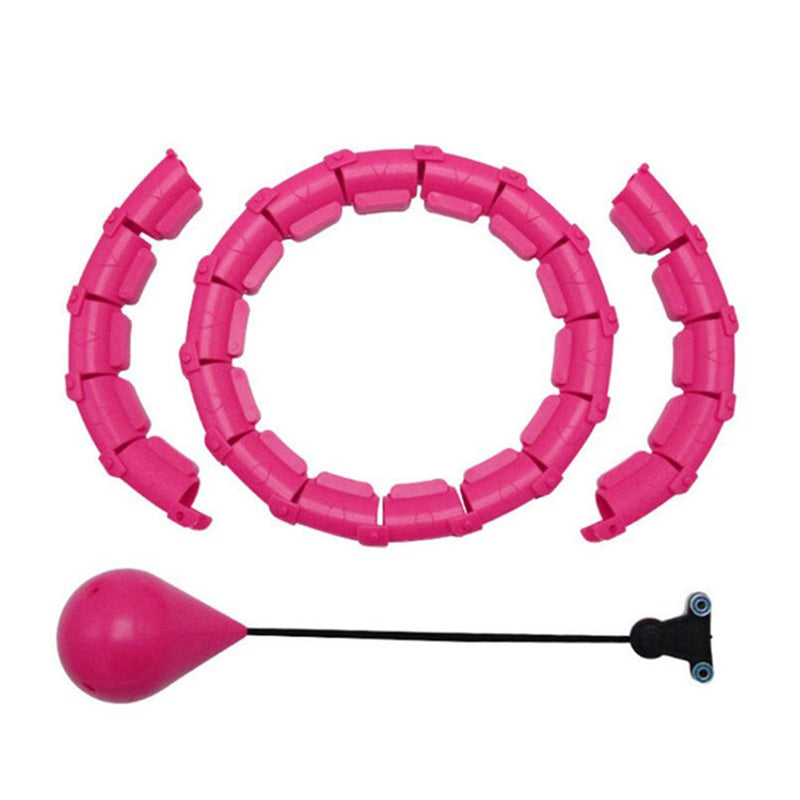 "Justerbar lilla vektet hula hoop for effektiv fettforbrenning og komfortabel massasje under trening."
