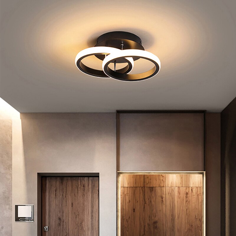 Justerbar moderne taklampe med 3 ringer; tilbyr 3 lysmoduser for fleksibel, stilfull belysning og dekor i rom.