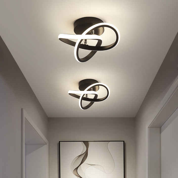 Justerbar moderne taklampe med 3 ringer; tilbyr 3 lysmoduser for fleksibel, stilfull belysning og dekor i rom.